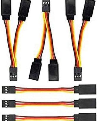 6 Cavi Servo Y 1-2 JR Maschio Futaba Femmina 75mm