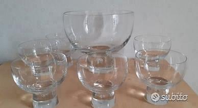 Servizìo macedonia cristallo anni 80