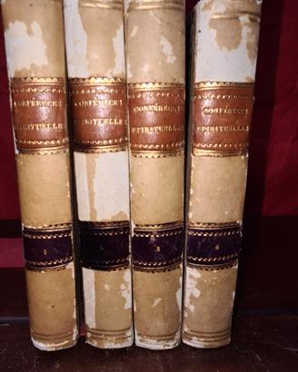 4Libri antich del 1865."Conferences Spirituelles".