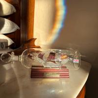 Veliero in vetro soffiato