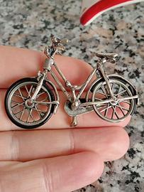 Bicicletta Miniatura Anni 70 Argento 800