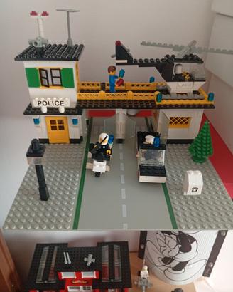 lego caserma pompieri e polizia epoca