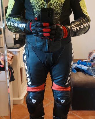 Tuta pelle intera moto Rev'it! Quantum tg 52