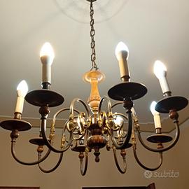 Lampadario in stile 8 luci doppia accensione