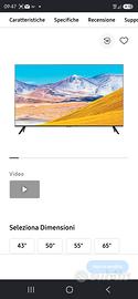 Samsung 4k 82 pollici  condizioni  perfette , full