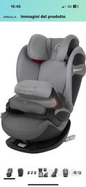Cybex Gold 518000927 Pallas S Fix Manhattan Seggio