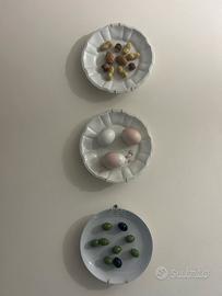 Trittico piatti Decoro cucina