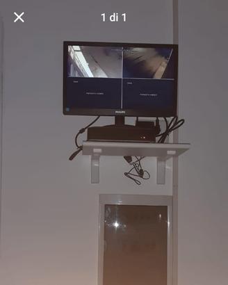 schermo video Philips con DVR + due telecamere 