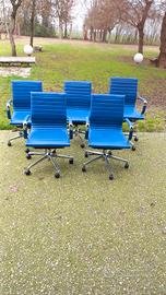 sedie ufficio blu
