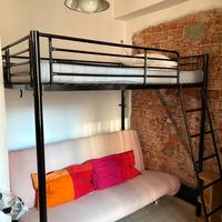 Letto a soppalco con divano letto