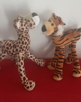Tigre e Leopardo giochi peluche AIA 