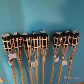 Fiaccole da Giardino in Bambù