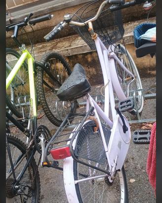 Bici da città/ olandese  monomarcia con cestino 