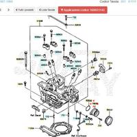 Supporto carburatore Kawasaki KLR 250 160651143