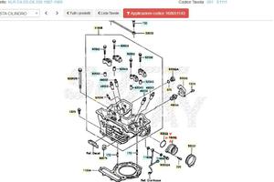 Supporto carburatore Kawasaki KLR 250 160651143