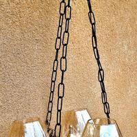 "Sinfonia di Fiori"-Lampadario in porcel+verto,60'