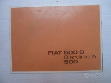 DEPLIANT FIAT 500D GIARDINIERA 500 ANNI 60.