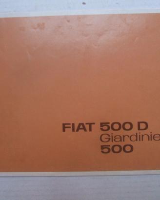 DEPLIANT FIAT 500D GIARDINIERA 500 ANNI 60.