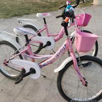 2 bici per bambine rosa misura 16 adatte a b