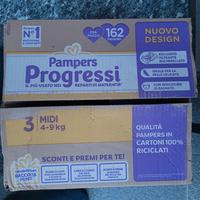 Pampers 162 pannolini misura midi 4 - 9 kg