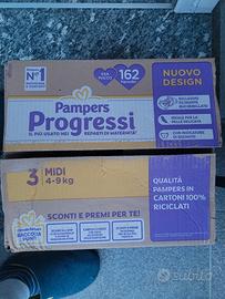 Pampers 162 pannolini misura midi 4 - 9 kg