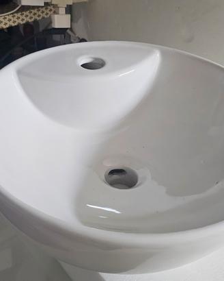 Coppia Lavabo Ladandini appoggio  Rotondo Cm 39