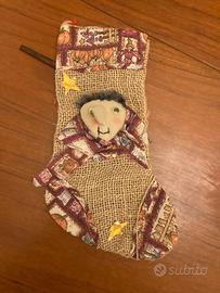 Calza della Befana (vuota) tipo patchwork - Cm 29.