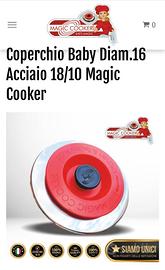 coperchio magic cooker 16 cm baby