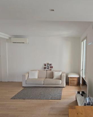 Divano sfoderabile beige in panno