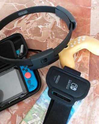 Nintendo switch + Zelda + ring fit