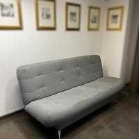 DIVANO LETTO MODERNO GRIGIO