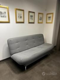 DIVANO LETTO MODERNO GRIGIO