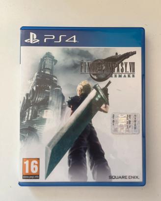 final fantasy VII remake Ps4