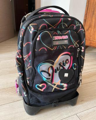 Zaino Trolley Seven Ragazza Cuori-Buone Condizioni