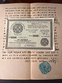 Lettere etiopia originali