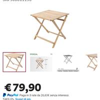 TAVOLO GIARDINO/TERRAZZO 