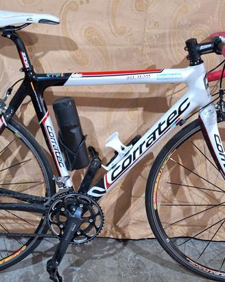 Bici da corsa in carbonio Corratec tg 53