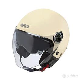 casco jet doppia visiera Gari G20 avorio TG L