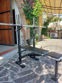 Panca regolabile Domyos BM120 con bilanciere
