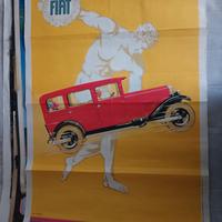 manifesto poster pubblicitario fiat modelli 1969