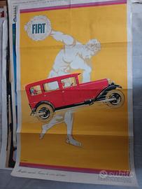 manifesto poster pubblicitario fiat modelli 1969