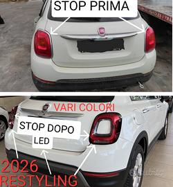 coppia fari fanali stop fiat 500x diversi colori