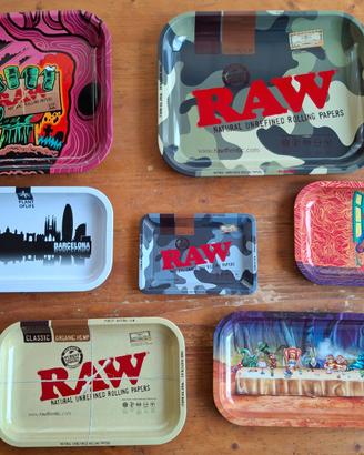 Lotto 7 Vassoi RAW Rolling Tray – NUOVI