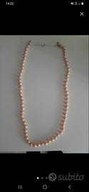  Collana da donna in perle rosa e pesca 