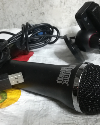 Ps3 telecamera e microfono guitar hero 18 euro