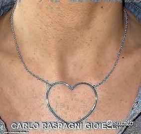 COLLANA CUORE IN ORO ROSA 18kt