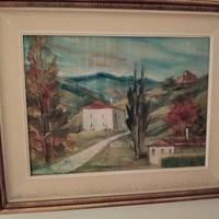 Veneto – Olio - Lino Quagiotto-1963- La strada