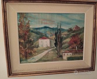 Veneto – Olio - Lino Quagiotto-1963- La strada