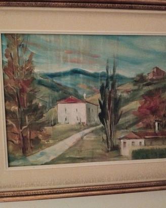 Veneto – Olio - Lino Quagiotto-1963- La strada