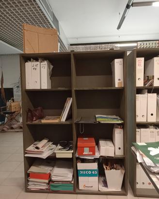 n.3 librerie da 158x115,5x36 MDF nero grezzo